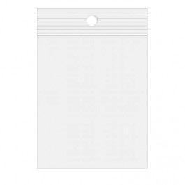 Sachet zip transparent en PE-BD avec trou pour suspension 10,2x15,2cm (100 pièces) [4PR46]