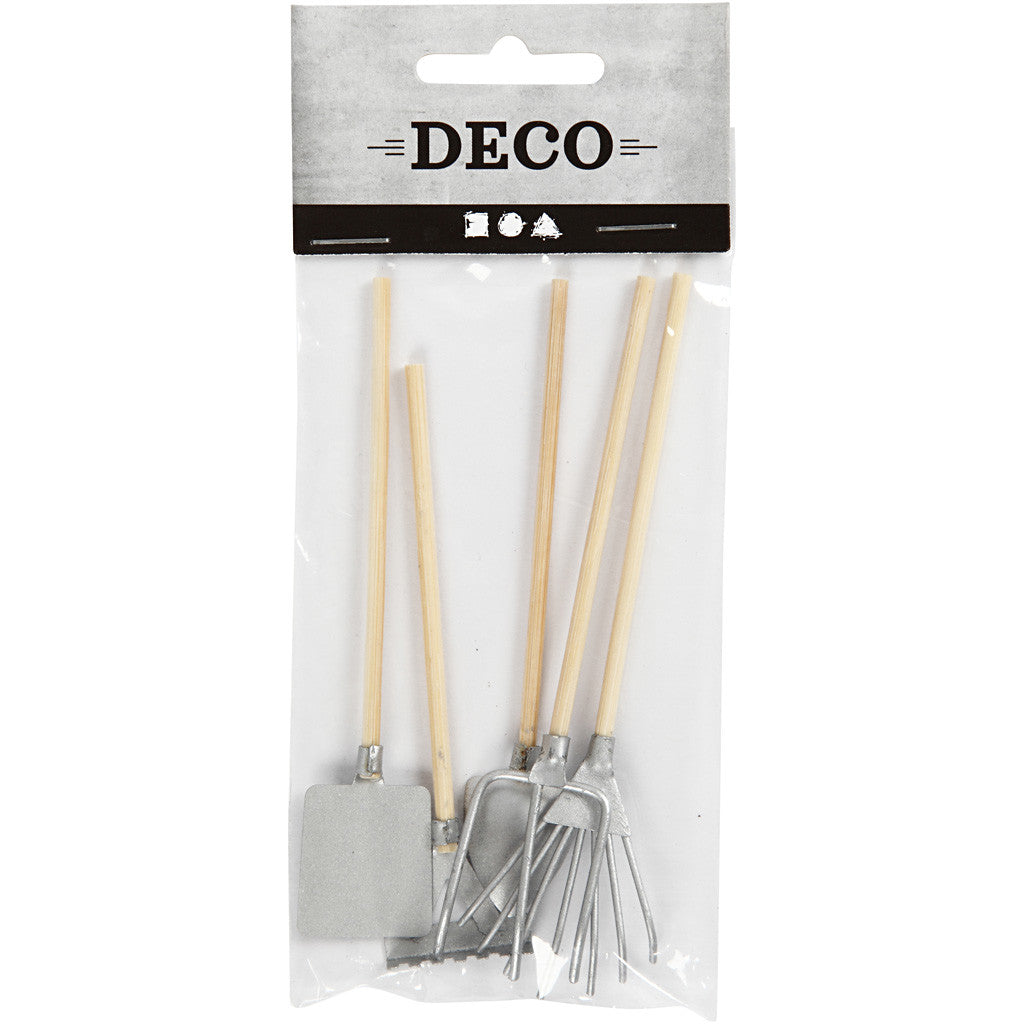 Outils de jardin, L : 11 cm, 5 pièces/ 1 Pq. [HOB-500130]
