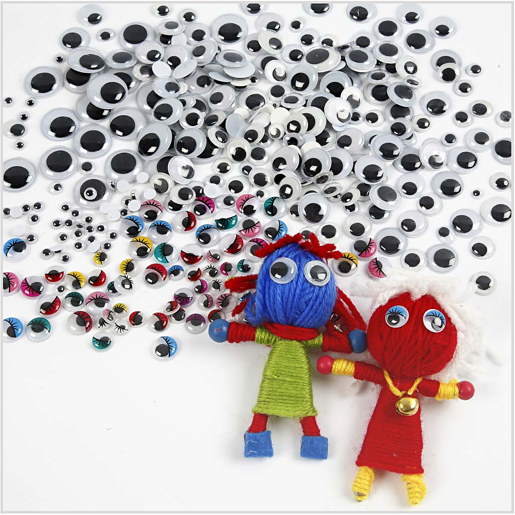 Yeux Mobiles, d 4-20 mm, 1700 pièces/ 1 Pq. [HOB-50123]