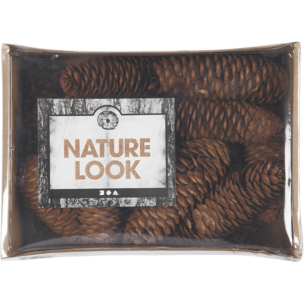 Pommes de pin allongées, d 40 mm, ca. 14 pièce, 300 gr/ 1 Pq. [HOB-50236]