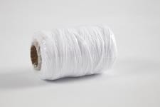 Ficelle de coton, ép. 1,1 mm, blanc, 50 m/ 1 rouleau [HOB-503791]