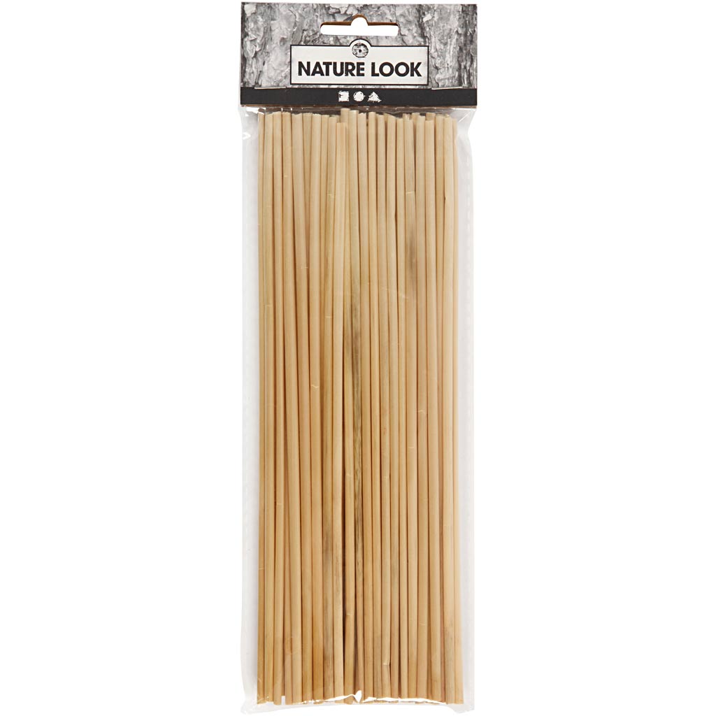 Brins de Pailles, L : 22 cm, ép. 1-3 mm, 50 pièces/ 1 Pq. [HOB-50387]