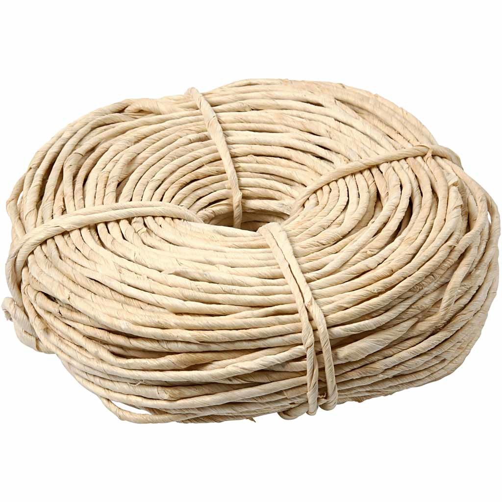 Corde de maïs, L : 3,5-4 mm, ca. 90 m, naturel, 500 gr/ 1 boule [HOB-50390]