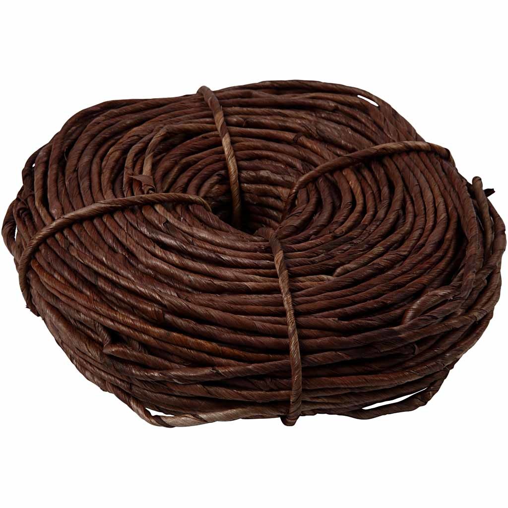 Corde de maïs, L : 3,5-4 mm, ca. 60 m, brun, 300 gr/ 1 boule [HOB-50391]