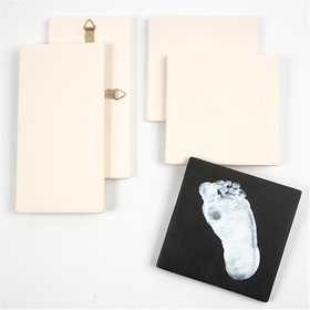 Carreau en Terre Cuite, dim. 13x13 cm, ép. 7 mm, blanc, 1 pièce [HOB-50507]