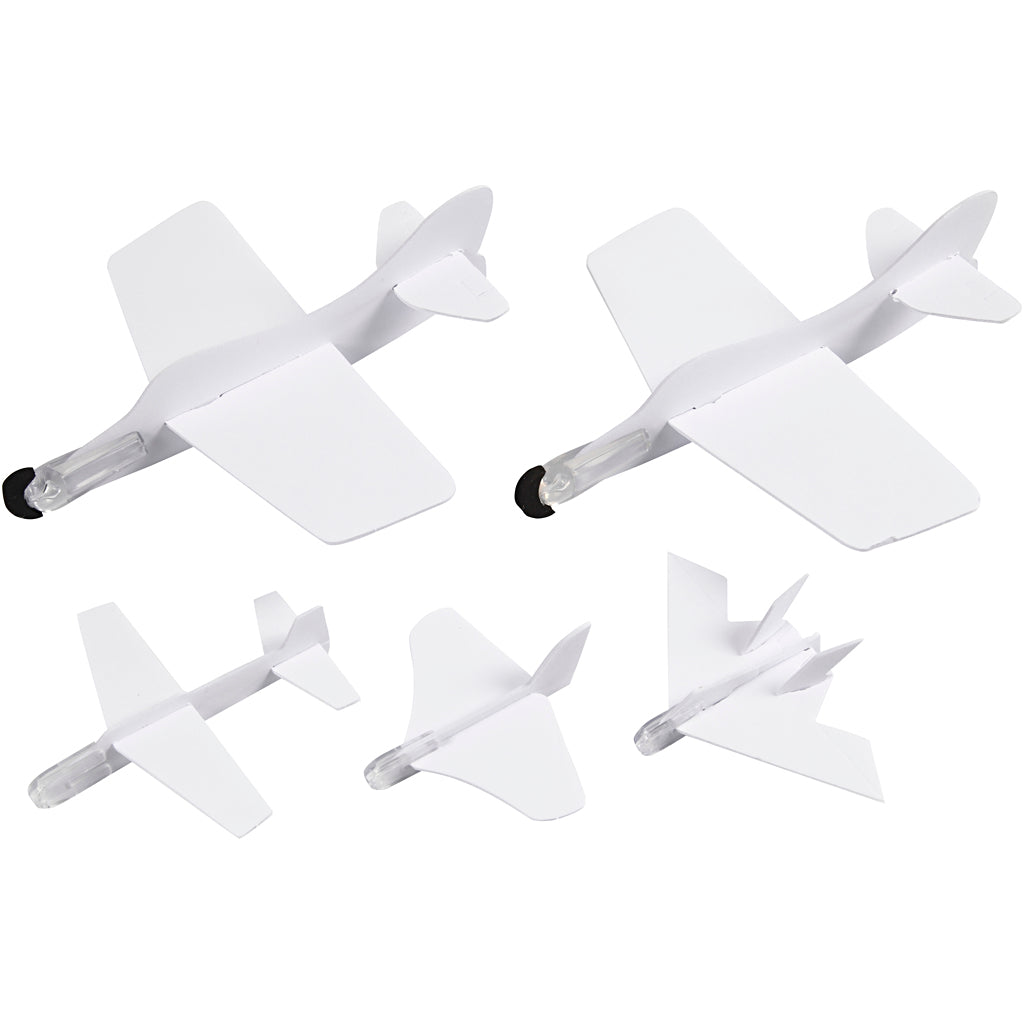 avions, L : 11,5-19 cm, L : 11-17,5 cm, blanc, 50 pièces/ 1 Pq. [HOB-51234]