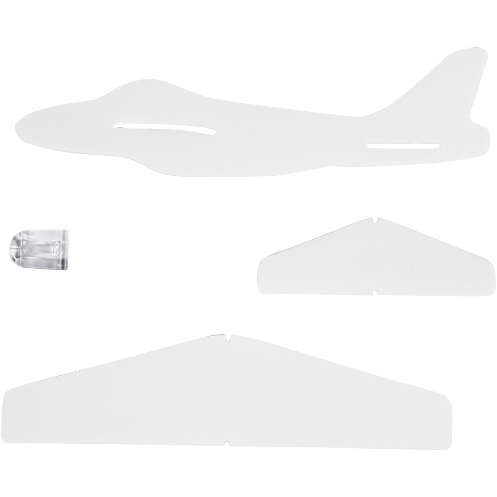 avions, L : 11,5-19 cm, L : 11-17,5 cm, blanc, 50 pièces/ 1 Pq. [HOB-51234]