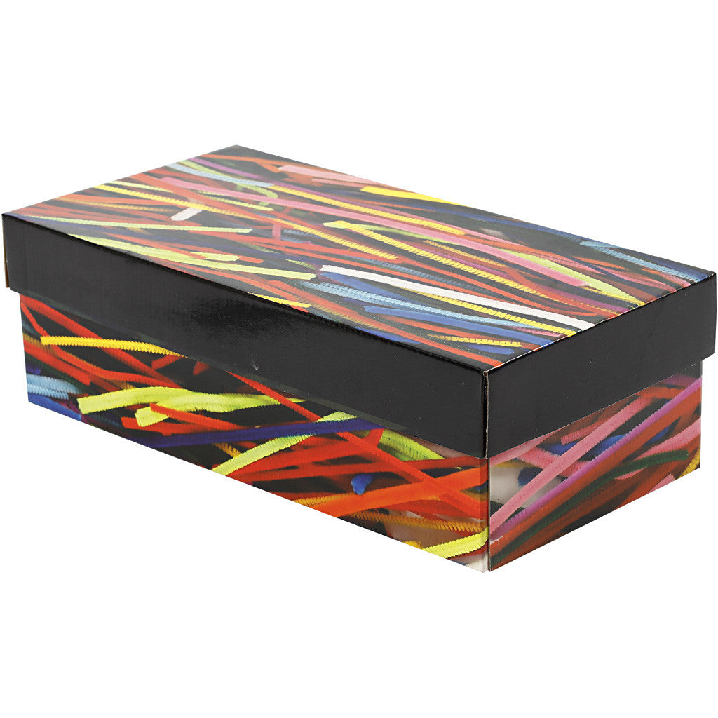 Fil chenille, L : 30 cm, ép. 4+6+9 mm, ass. de couleurs, 700 ass./ 1 Pq. [HOB-51645]