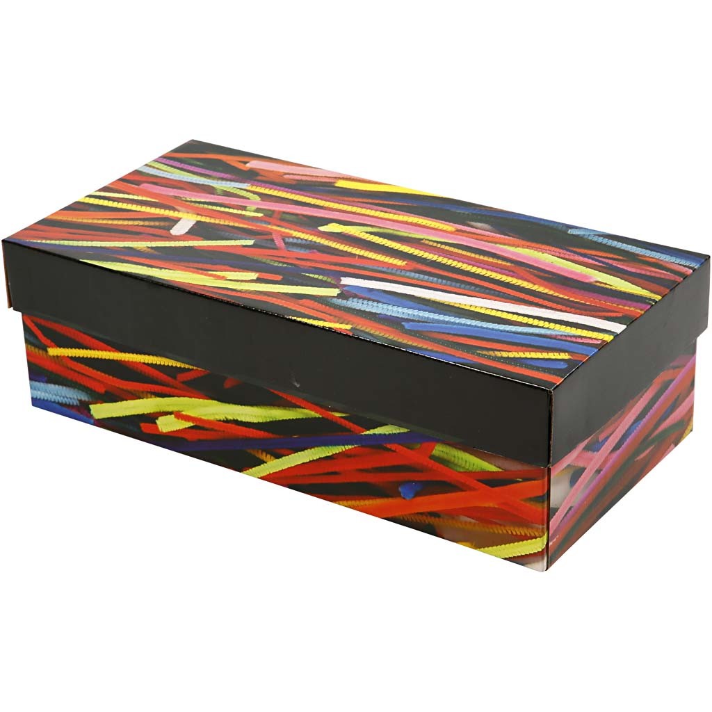 Fil chenille, L : 30 cm, ép. 4+6+9 mm, ass. de couleurs, 700 ass./ 1 Pq. [HOB-51645]