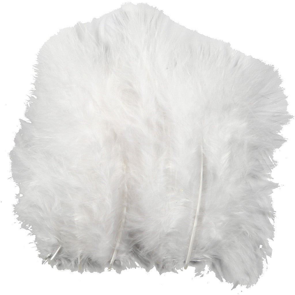 Duvet, dim. 5-12 cm, blanc, 15 pièces/ 1 Pq. [HOB-51690]