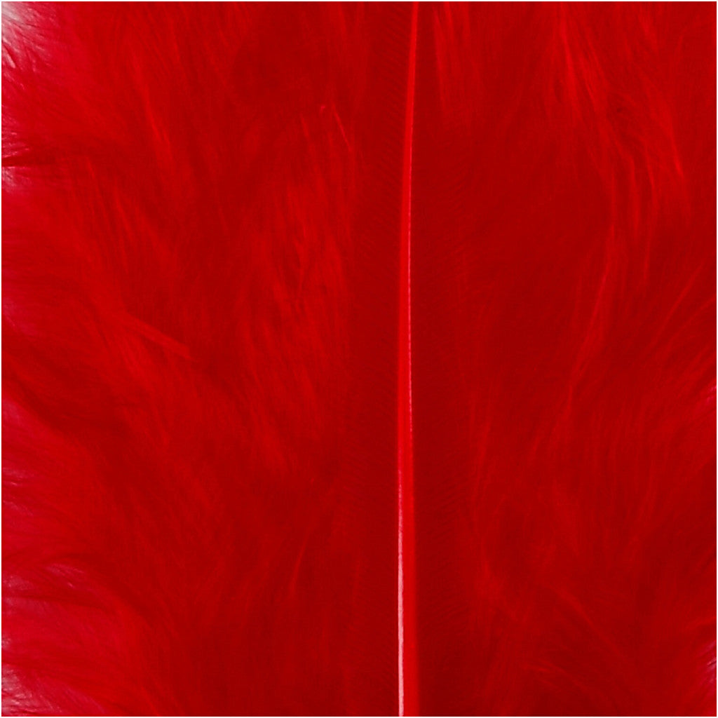 Duvet, dim. 5-12 cm, rouge, 15 pièces/ 1 Pq. [HOB-51696]