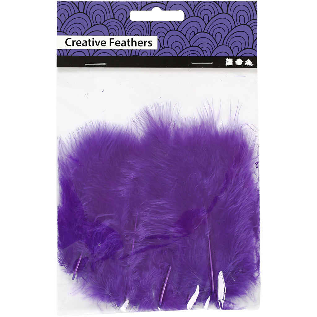 Duvet, dim. 5-12 cm, violet, 15 pièces/ 1 Pq. [HOB-51697]