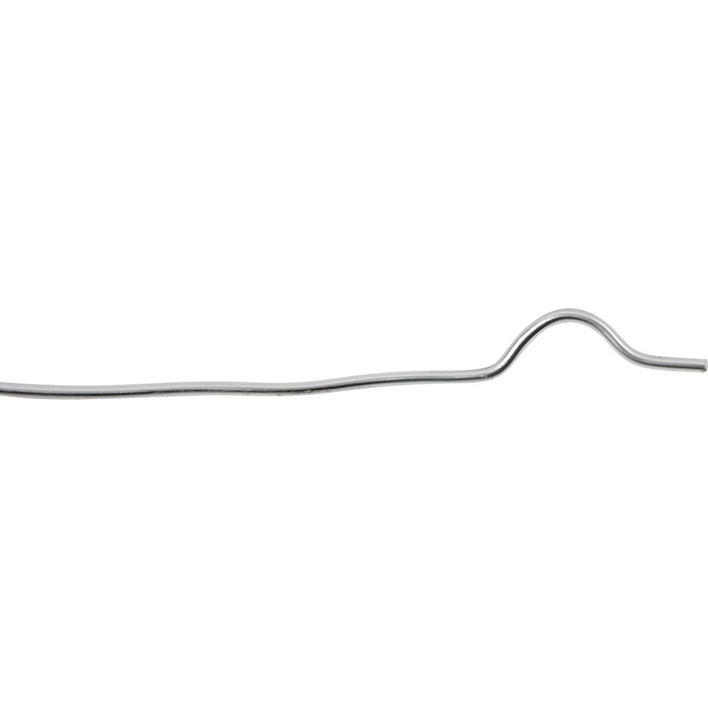 Fil d'aluminium, rond, ép. 2 mm, argent, 100 m/ 1 rouleau [HOB-51715]