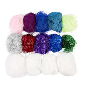 Fibres plastique, ass. de couleurs, 500 gr/ 1 Pq. [HOB-51797]