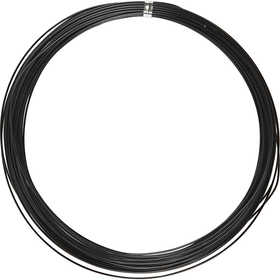 Fil d'aluminium, rond, ép. 1 mm, noir, 16 m/ 1 rouleau [HOB-518311]