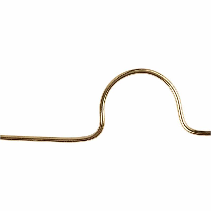 Fil d'aluminium, rond, ép. 1 mm, or, 16 m/ 1 rouleau [HOB-518314]