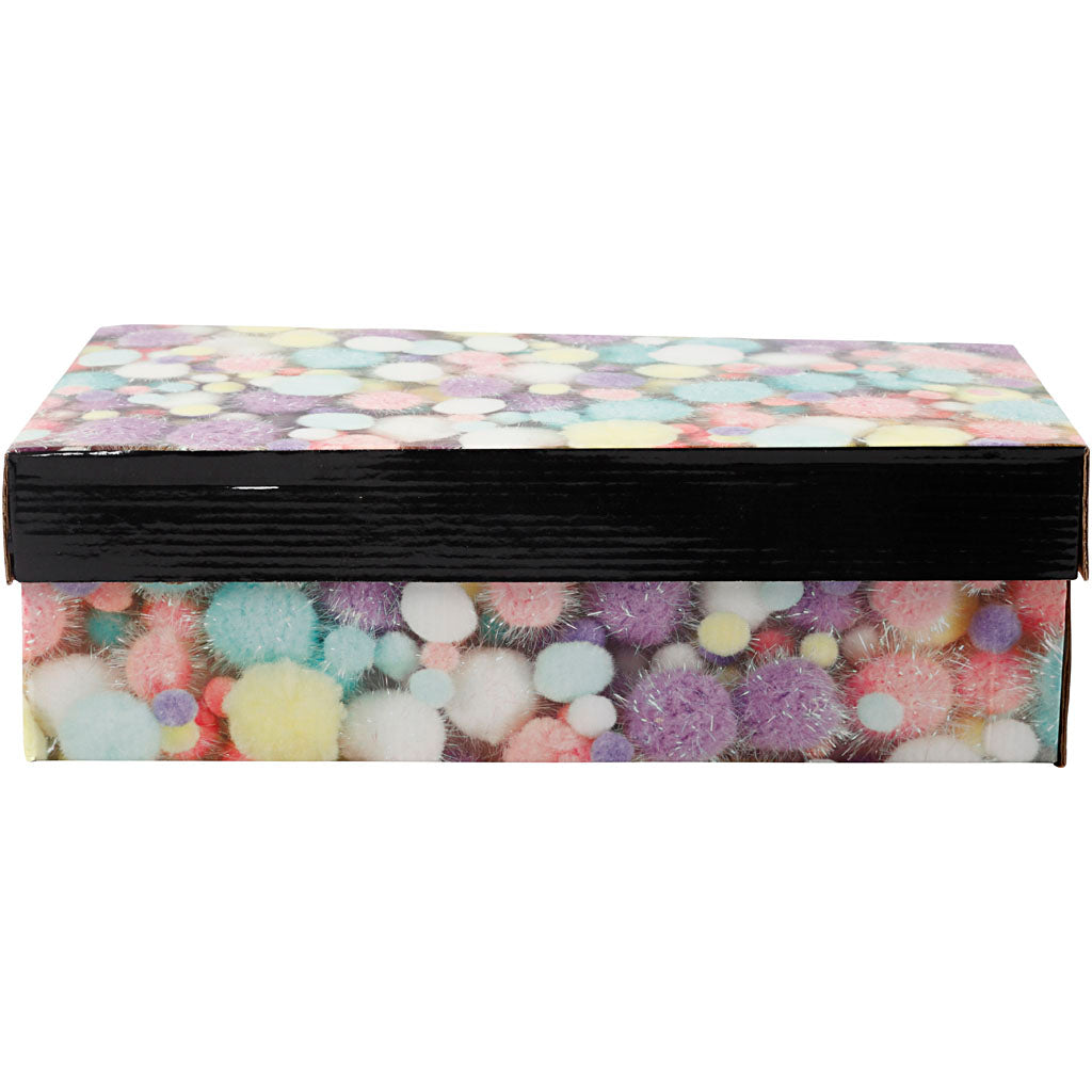 Pompons, d 15-40 mm, paillettes, ca. 400 pièce, couleurs pastel, 400 gr/ 1 Pq. [HOB-51895]