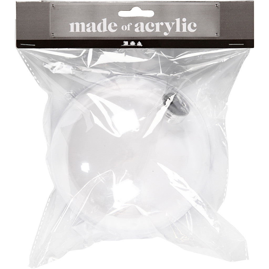 Boule à décorer, d 13,6 cm, transparent, 1 pièce [HOB-52118]