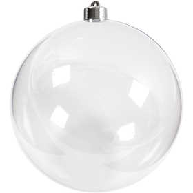 Boule à décorer, d 15,6 cm, transparent, 1 pièce [HOB-52119]