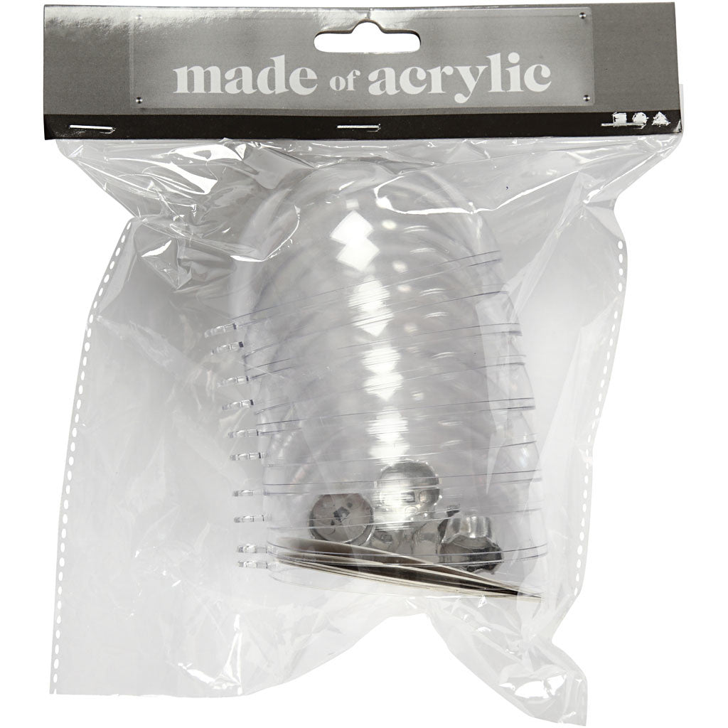 Boule à décorer, d 8 cm, transparent, 5 pièce/ 1 Pq. [HOB-52141]