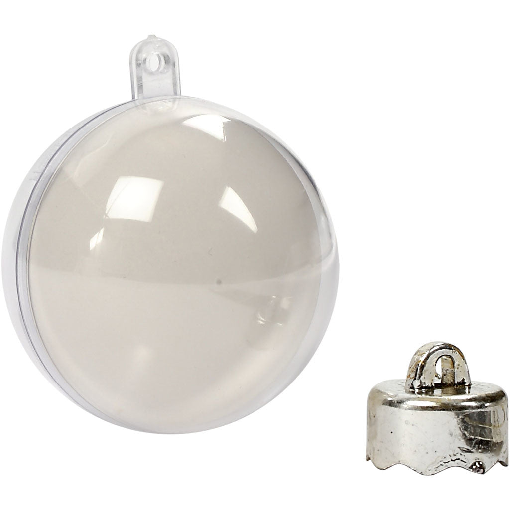 Boule à décorer, d 5 cm, transparent, 10 pièces/ 1 Pq. [HOB-52143]