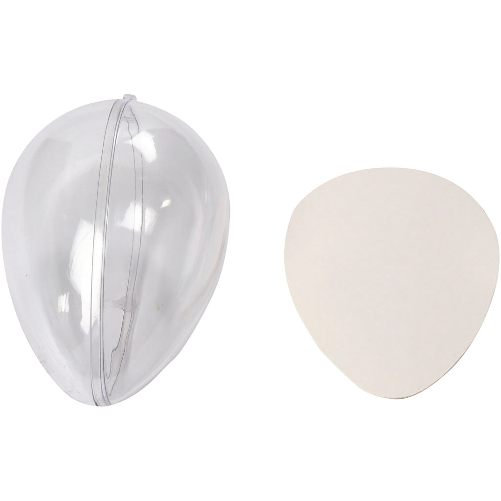 Oeuf décoratif, H: 9 cm, 5 set/ 1 Pq. [HOB52146]