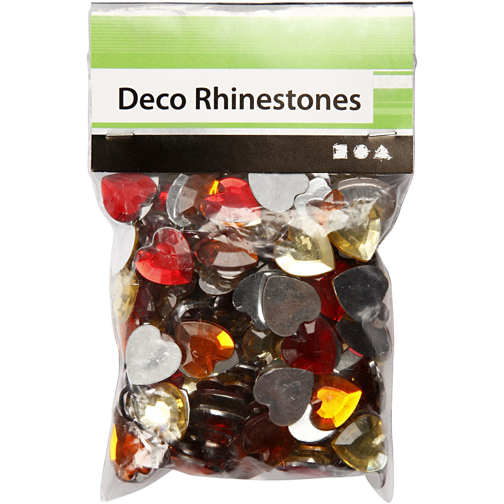 Pierre de strass, dim. 6+10+14 mm, harmonie de rouges, 252 pièces/ 1 Pq. [HOB-52186]