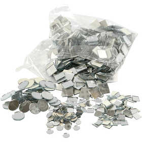 Mosaïques miroirs, d 10-18 mm, ép. 2 mm, 1900 pièces/ 1 Pq. [HOB-52299]