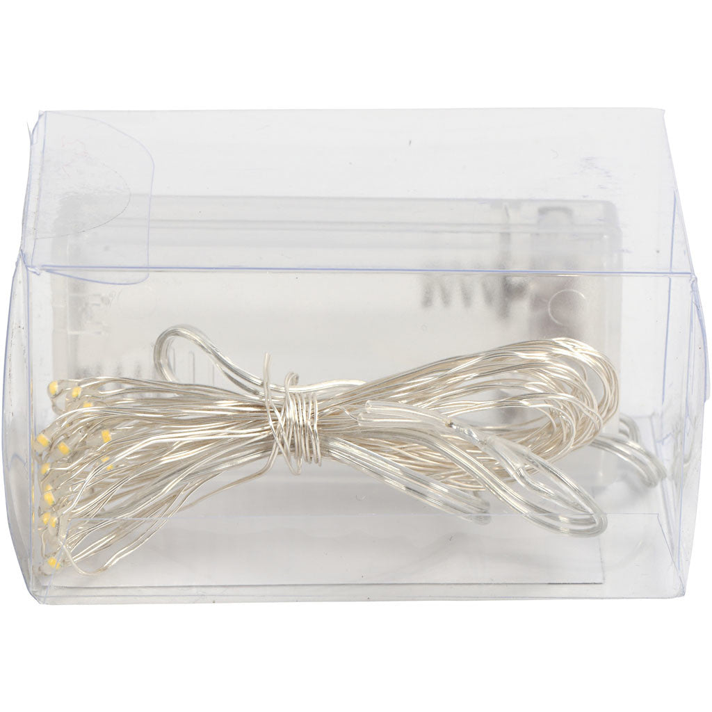 Guirlande LED, L : 3,15 M, argent, 1 pièce [HOB-52329]