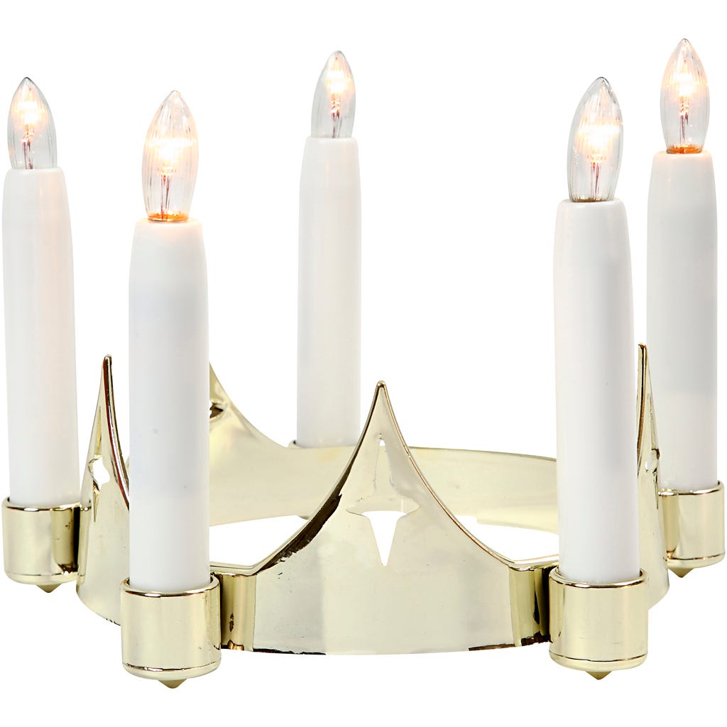 Couronne Lucia, H : 14 cm, d 15-19 cm, 1 pièce [HOB-52368]