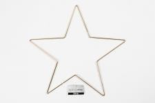 Décoration à suspendre, d 30 cm, ép. 3 mm, or, 1 pièce [HOB-52423]