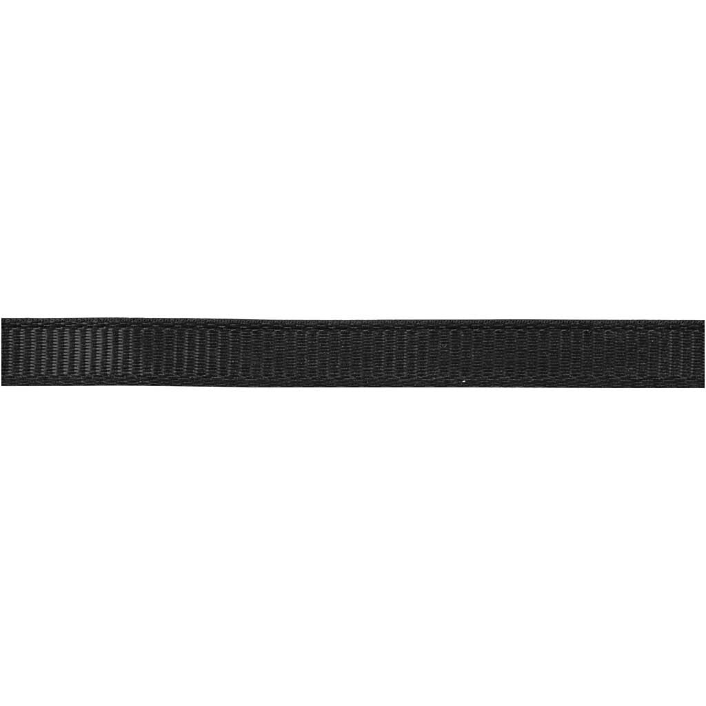 Ruban décoratif, L : 6 mm, noir, 15 m/ 1 rouleau [HOB-52480]