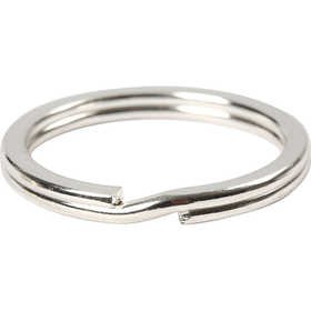 Anneaux porte-clés, d 28 mm, argenté, 4 pièces/ 1 Pq. [HOB-526040]