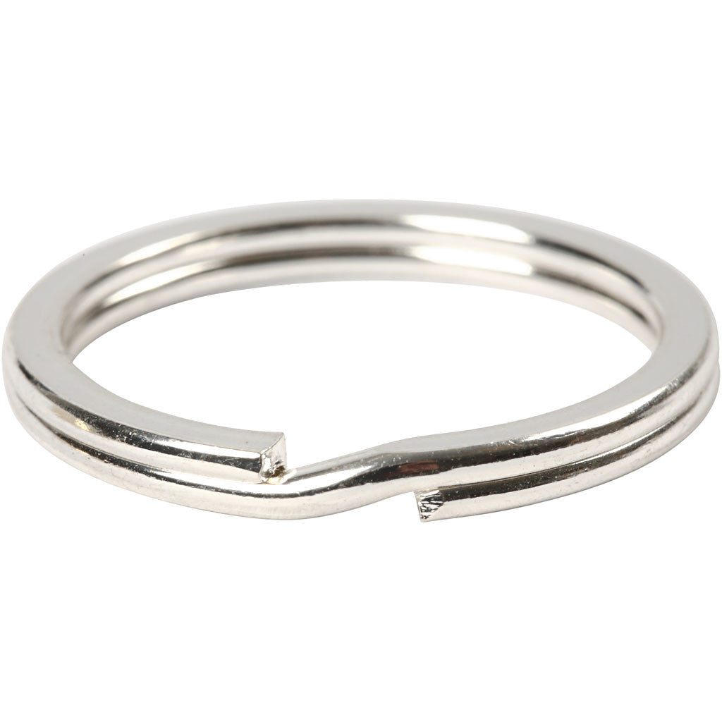 Anneaux porte-clés, d 28 mm, argenté, 50 pièces/ 1 Pq. [HOB-52604]