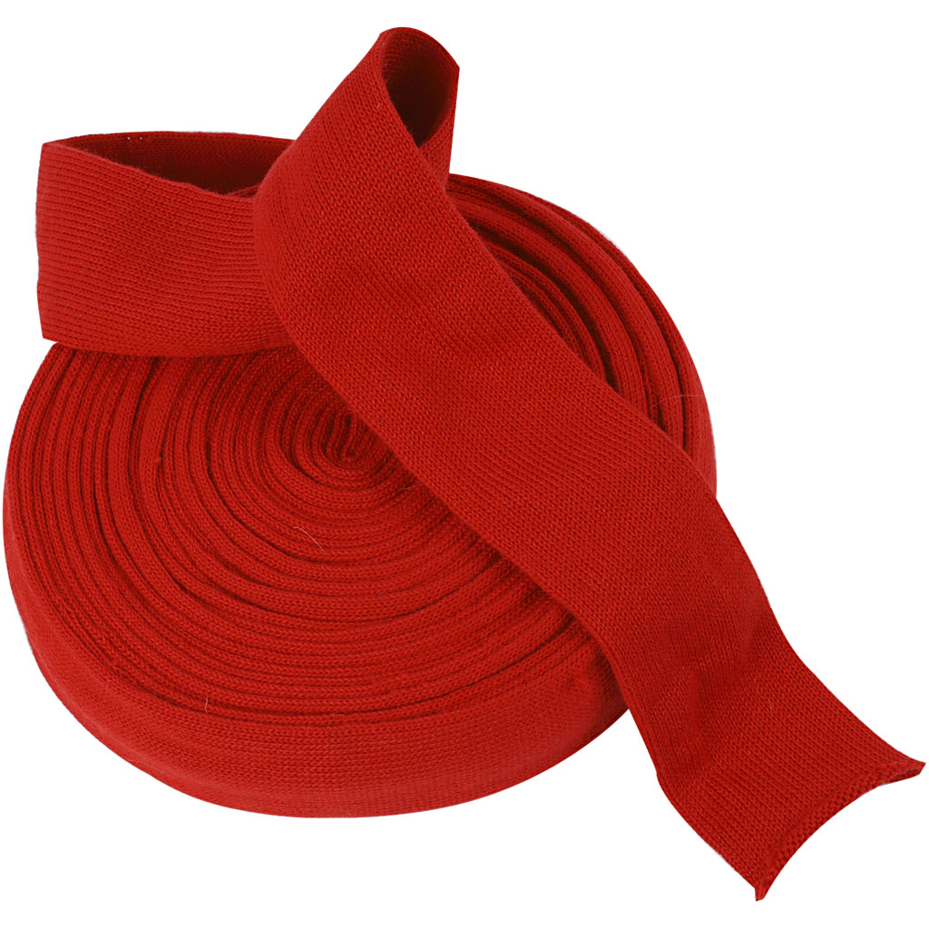 Tricot tubulaire, L : 60 mm, rouge cerise, 10 m/ 1 rouleau [HOB-53061]