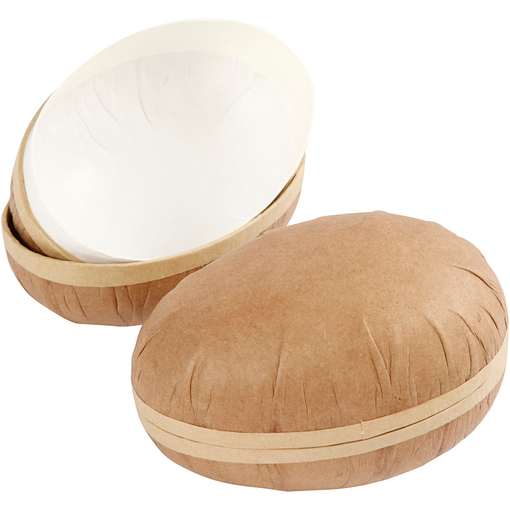 Oeufs en deux parties, L : 12 cm, 2 pièces/ 1 Pq. [HOB-54175]
