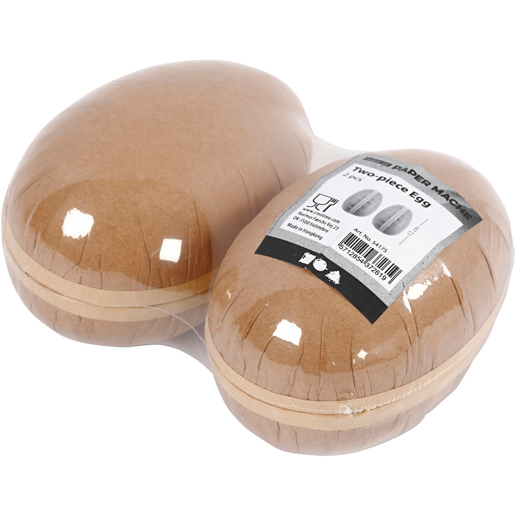 Oeufs en deux parties, L : 12 cm, 2 pièces/ 1 Pq. [HOB-54175]