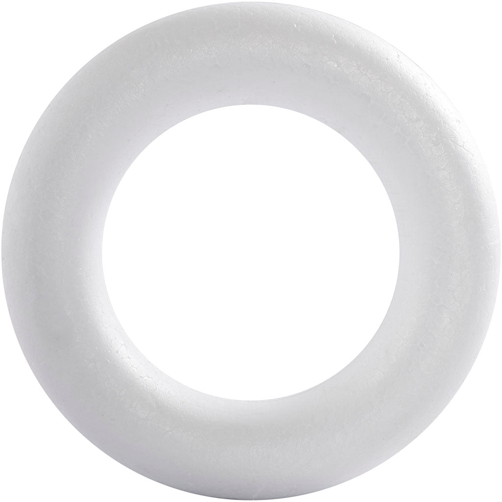 Ring, size 21,5 cm, thickness 45 mm, white