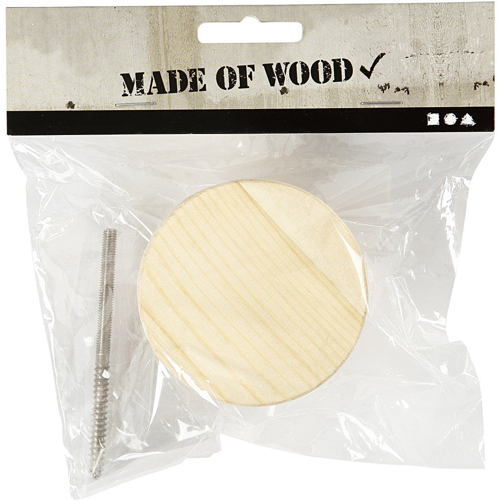 Porte-manteau, rond, P: 4,5 cm, d 7 cm, 1 pièce [HOB-54405]