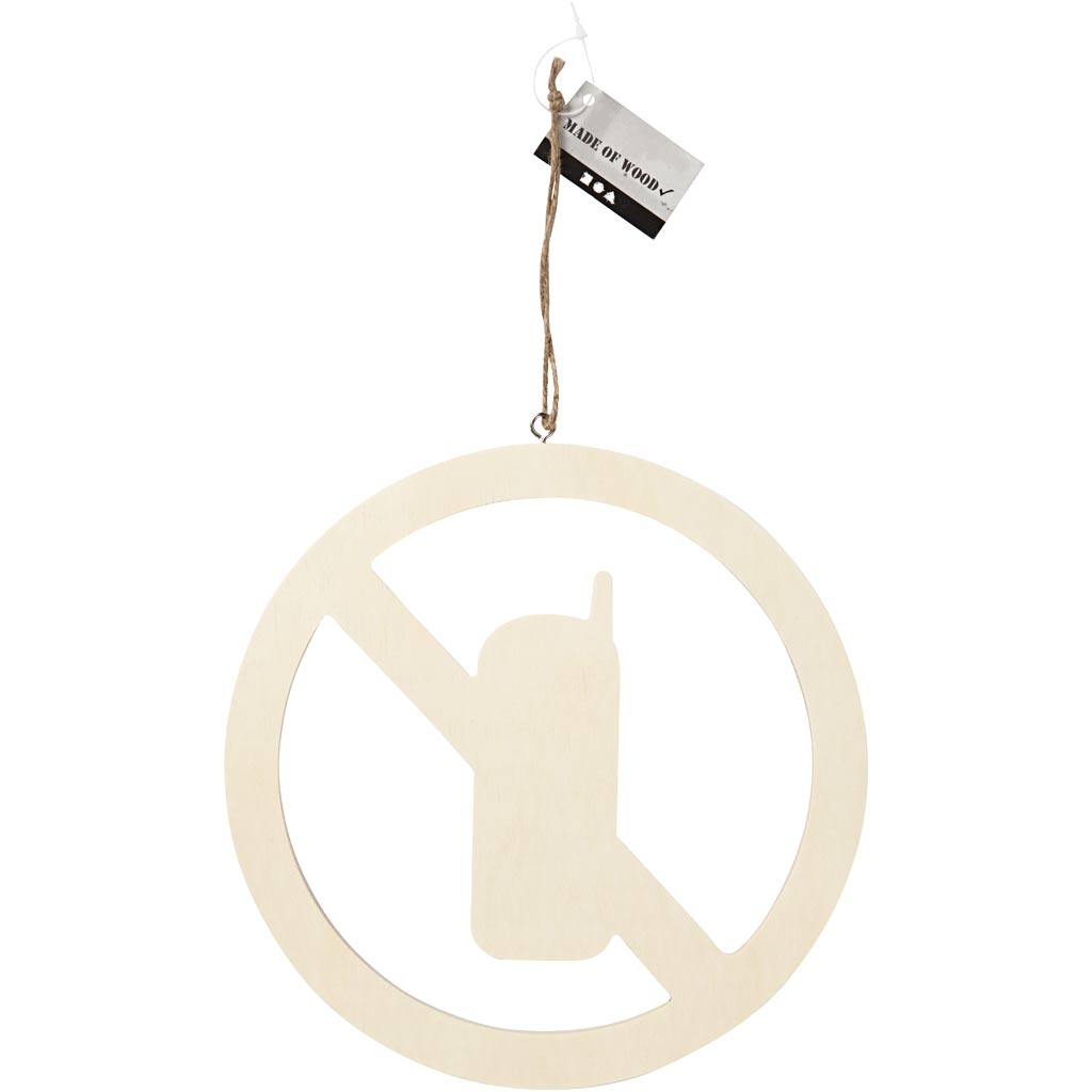 Panneau, Téléphones portables interdits, dim. 21,3 cm, ép. 0,9 cm, 1 pièce [HOB-54456]