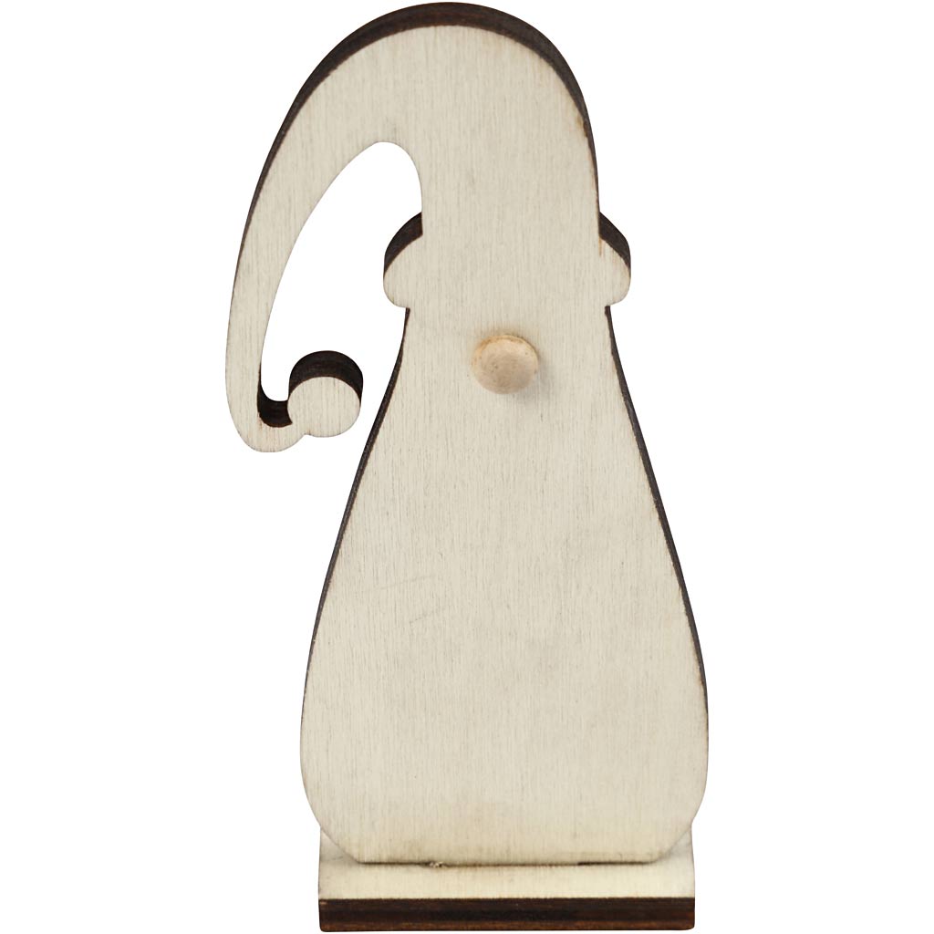 Lutin de Noël, H : 10 cm, P: 1,5 cm, L : 4,5 cm, ép. 3 mm, 3 pièces/ 1 Pq. [HOB-54467]