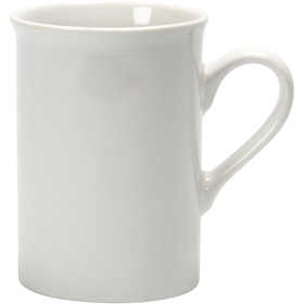Tasse, H : 10 cm, d 7,4 cm, blanc, 2 pièces/ 1 Pq. [HOB-55520]