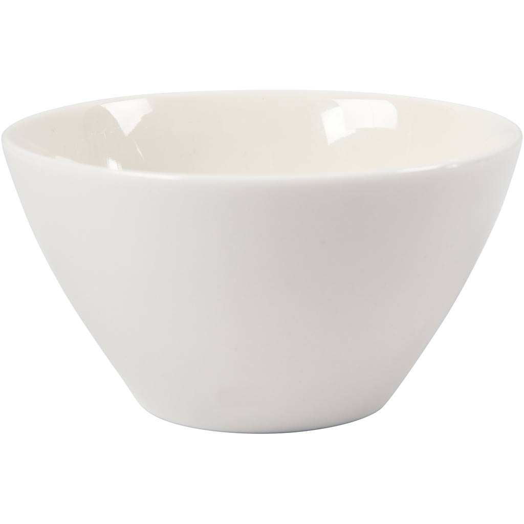 Cereal bowl, H: 7 cm, dia. 12,5 cm, white, 20 pc