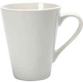 Tasse, H : 10 cm, d 5-8 cm, 250 ml, blanc, 12 pièces/ 1 Pq. [HOB-55598]