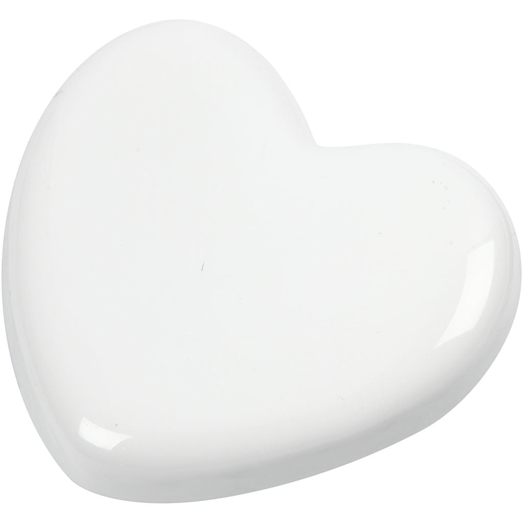 Coeur, dim. 6,5x6,5 cm, ép. 10 mm, blanc, 1 pièce [HOB-558500]