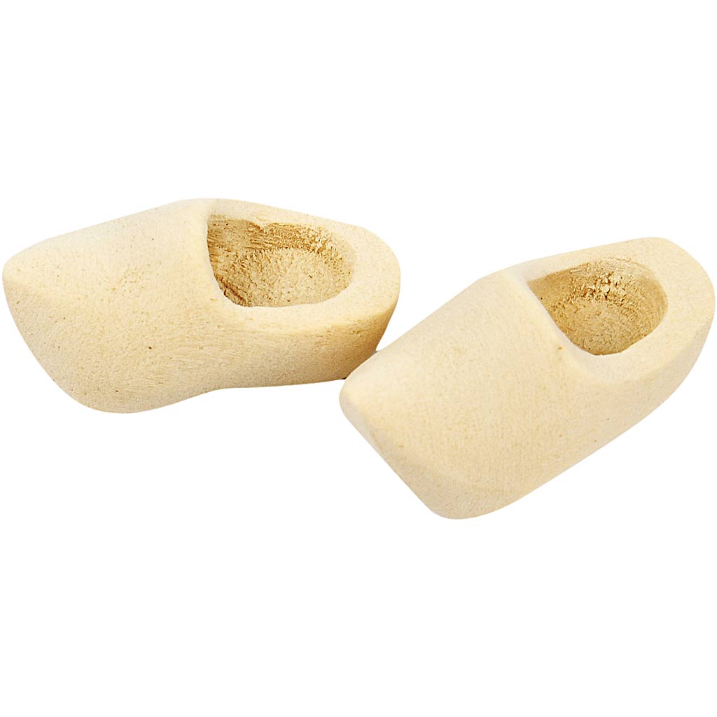 Dutch Wooden Clogs, L: 30 mm, 2 pair