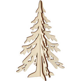 Sapin de Noël, H : 20 cm, L : 13 cm, 1 pièce [HOB-56169]