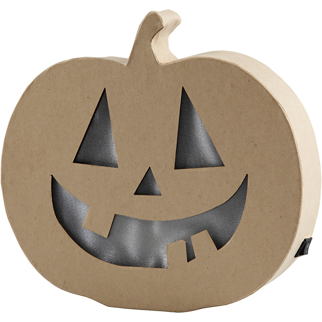 Lampe citrouille, H : 20 cm, P: 4 cm, L : 22 cm, 1 pièce [HOB-56195]