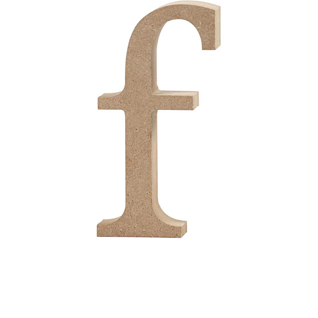 Lettre, f, H : 13 cm, ép. 2 cm, 1 pièce [HOB-56245]