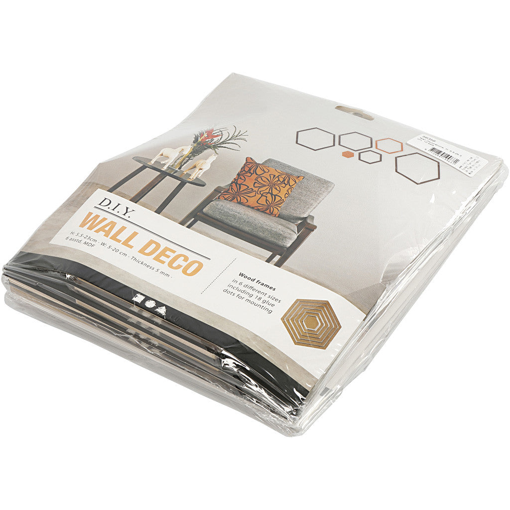 Décorations murales, H : 5,5-29,5 cm, Le contenu peut varier , 10 set/ 1 Pq. [HOB-56356]